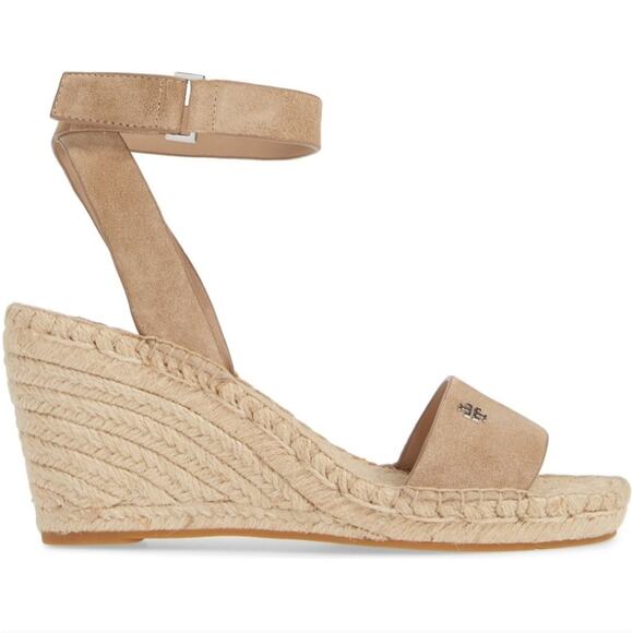 Tory Burch Bima 2 Espardilles Wedge Sandals Tan - Size 8 - Picture 2 of 9